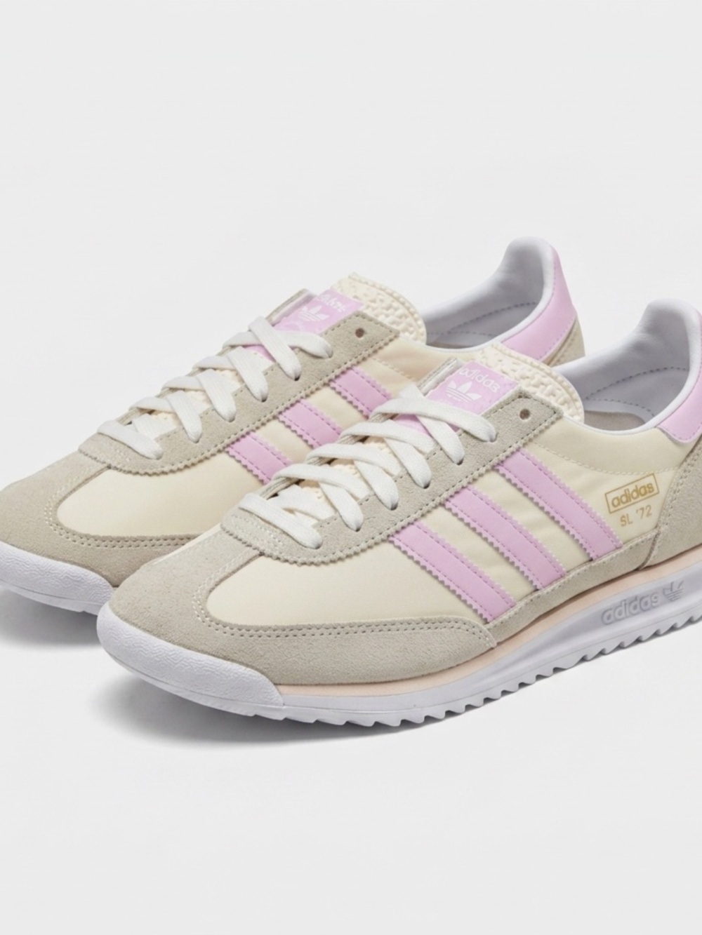 New in Box Adidas SL 72 RS J Sneakers - Cream/Pink - Women’s Size 6 / EU 37 1/3